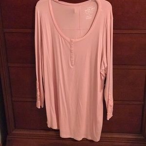 Torrid Lace Sleeve Henley Tunic
